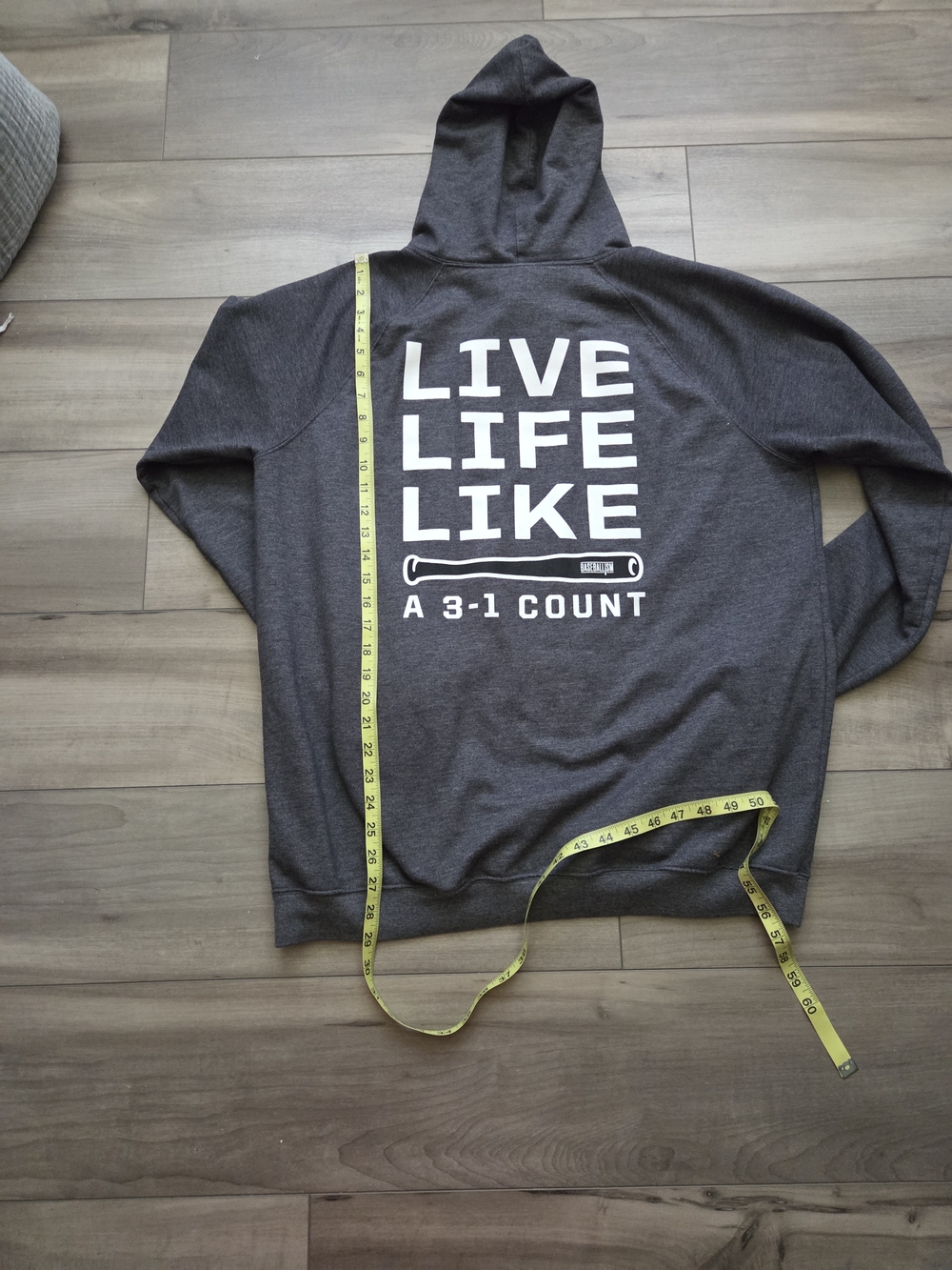 Baseballism Dark Gray Hoodie  Sweatshirt - Picture 7 of 7